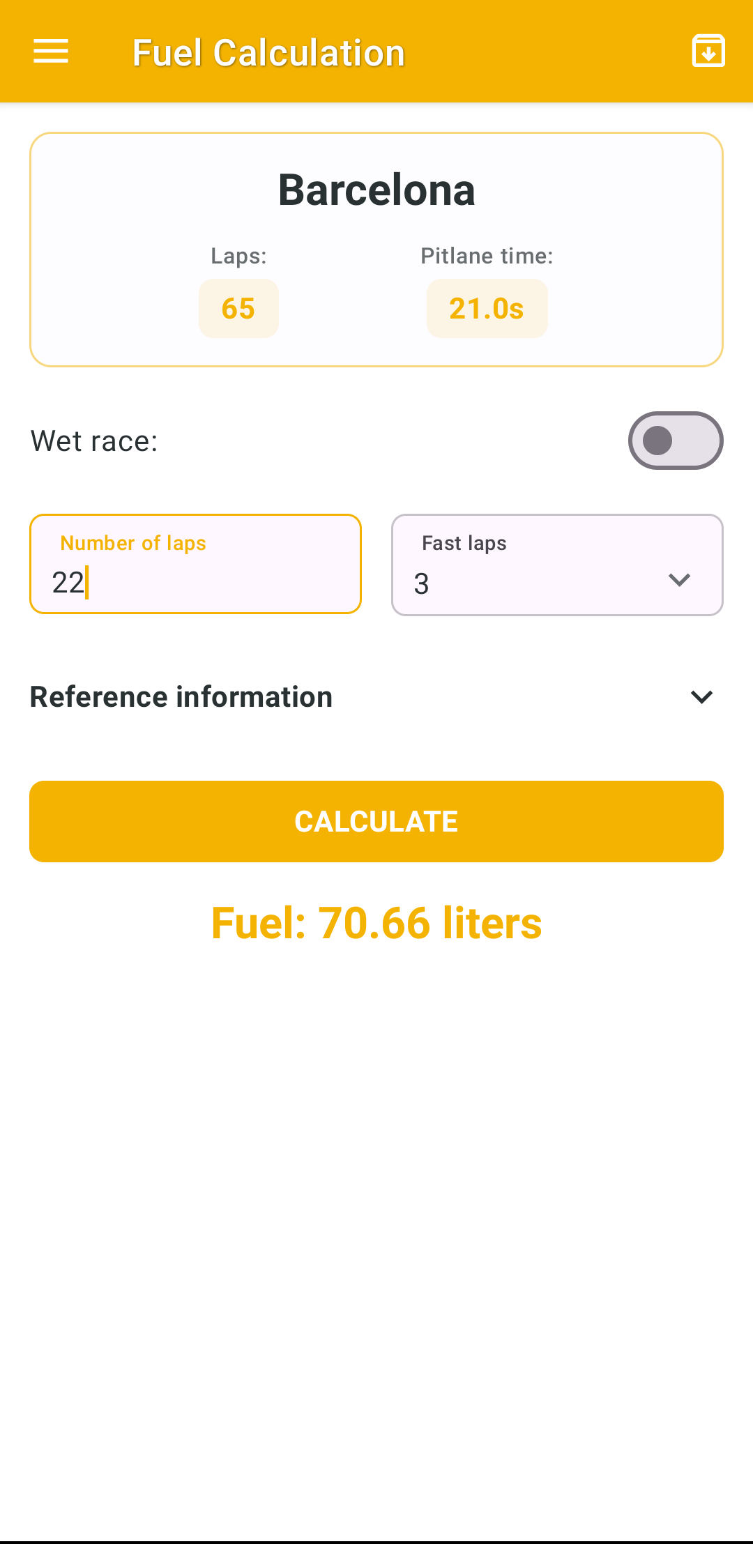 Fuel Calculation